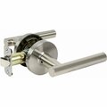 Pamex Mira Lever with Round Rose Passage Lockset Grade 3 Satin Nickel Finish FLTP03C